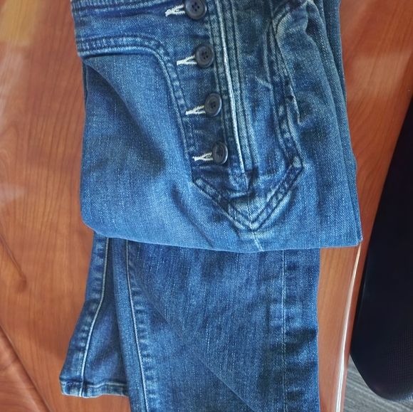 MOTHER High Rise Dark Sailor Blue Jeans 26 - Picture 6 of 9